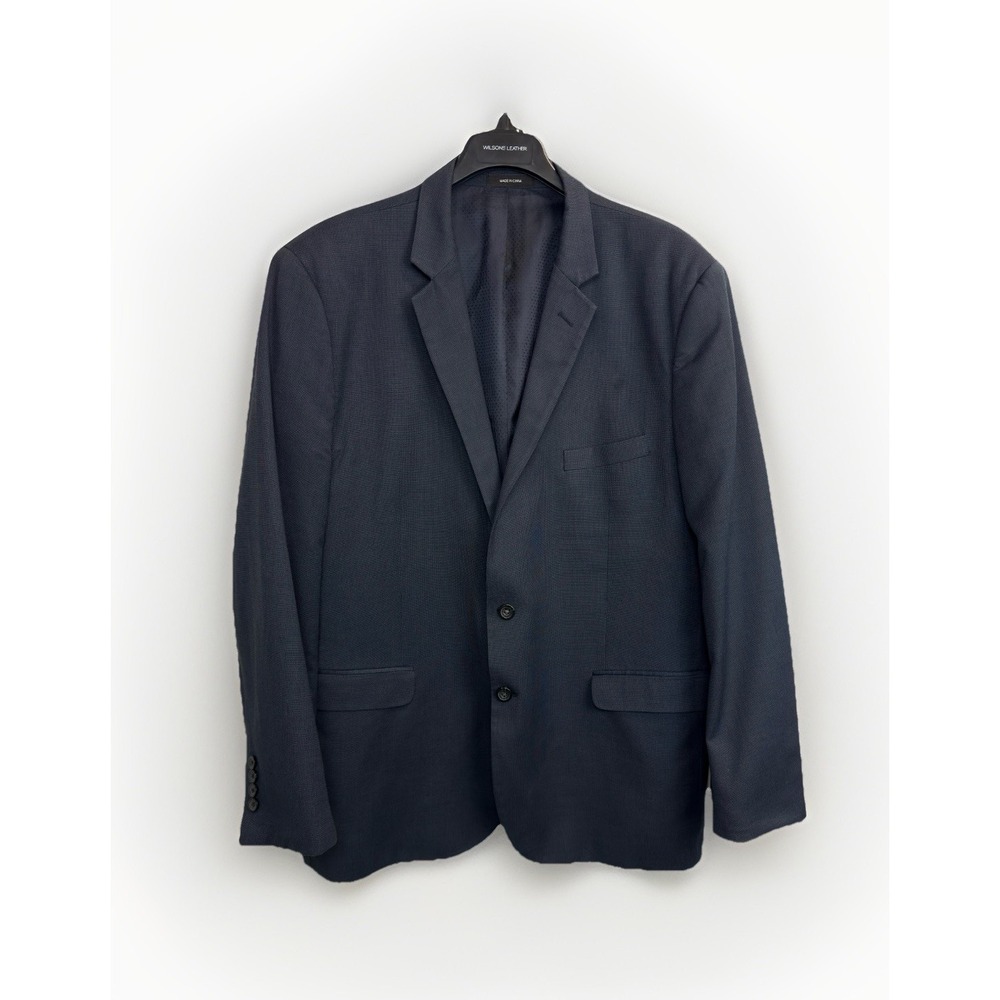 Van Heusen Traveler‎ Men's 48R Classic Fit Blazer Suit Jacket Sport Coat Navy
